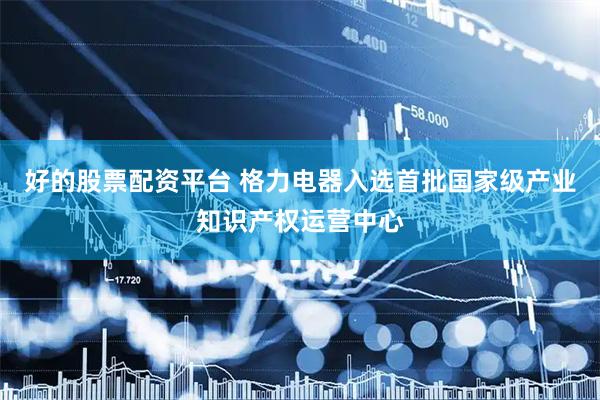 好的股票配资平台 格力电器入选首批国家级产业知识产权运营中心